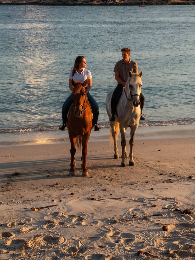 Sunset Horseback Ride: Countryside to the Sea